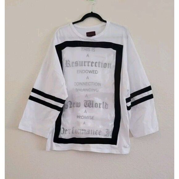 Danke Schon Oversized Graphic T-shirt white Short sleeve Men's Size XL - Picture 8 of 8